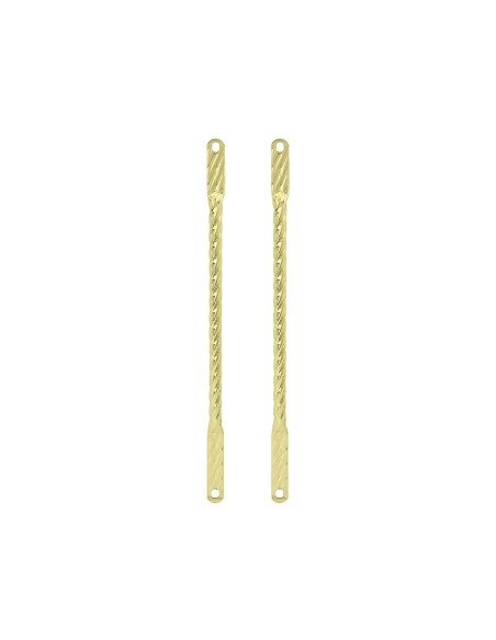 20 Square Twisted Spring Fork Bars Gold.